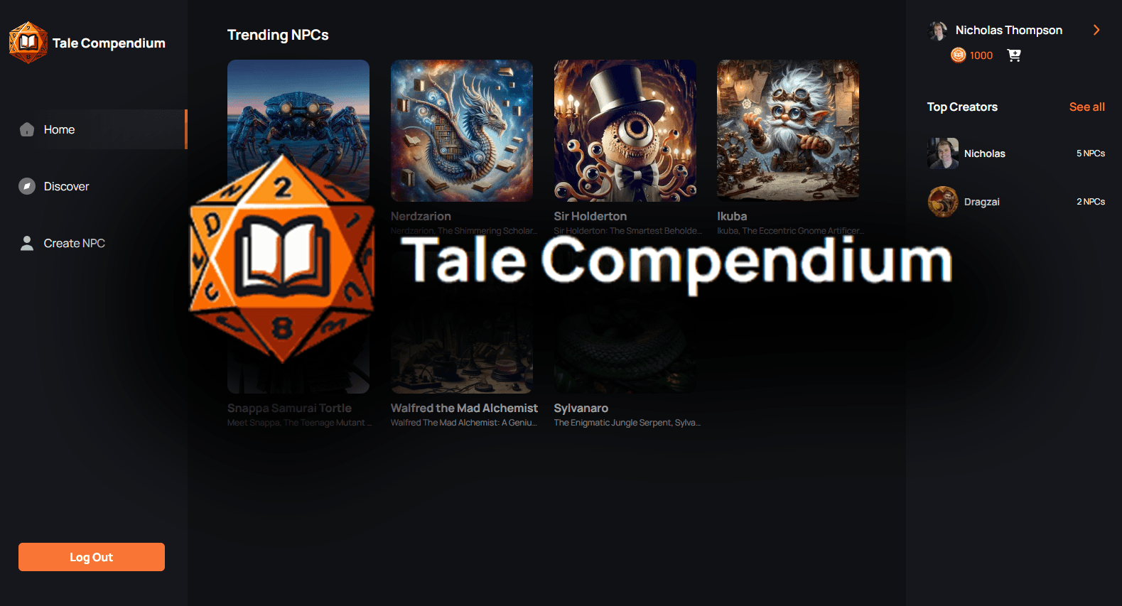 Tale Compendium Cloud